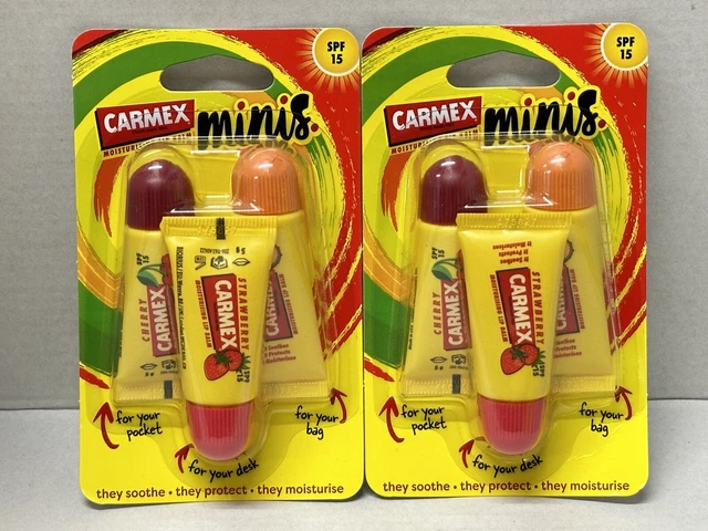Carmex Lip Balm Strawberry – 2er Pack | Pflegender Lippenbalsam Mit Erdbeer-Duft