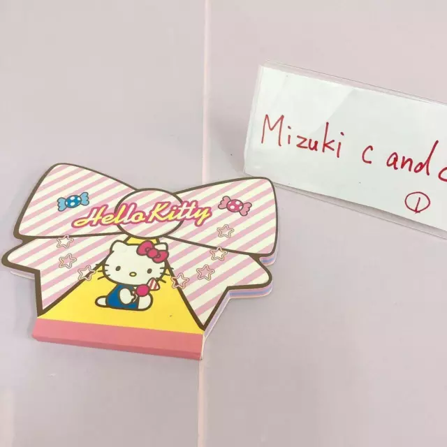 Sanrio Hello Kitty Memo Pad Notepad Ribbon Candy Star Stationery Kawaii Rare