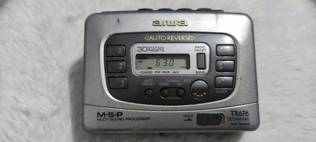 non fonctionelle Vintage Aiwa Walkman HS-TX456 Neuf Avec Emballage Original | UK