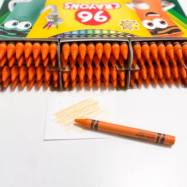 16) Crayola Crayons (yellow orange) BULK