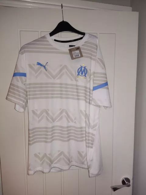 Marseille Football Pre-match Jersey Bnwt Size  Mens L