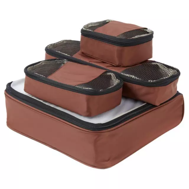 Samantha Brown 4-piece Slim Line Packing Cubes Set - Pick Your Color