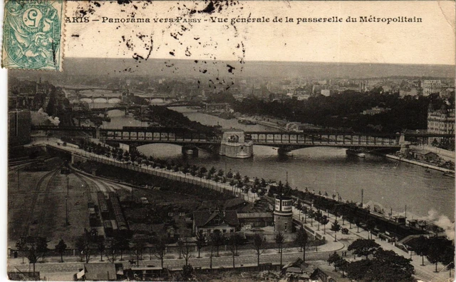 CPA PARIS 16e-Vue générale de la passerelle du Métropolitain (326042)