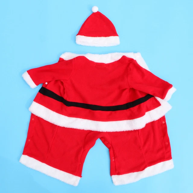 1 Set 75 cm Statura Simpatici Bambini Vestito Babbo Natale Costume festa