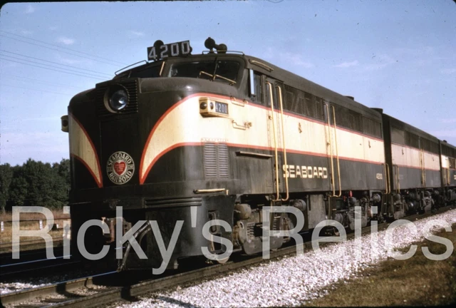 Duplicate Slide SAL #4200 Alco FA1 Seaboard Air Line Wildwood FL 1963