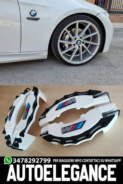 Bmw X6 E71 Cover Copri Pinze Freni Bianco Anteriori & Posteriori Look M