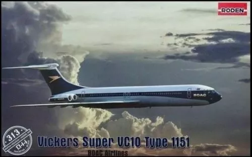 1/144 RODEN 313 Vickers Super VC-10 BOAC AIRLINER  Type  1151