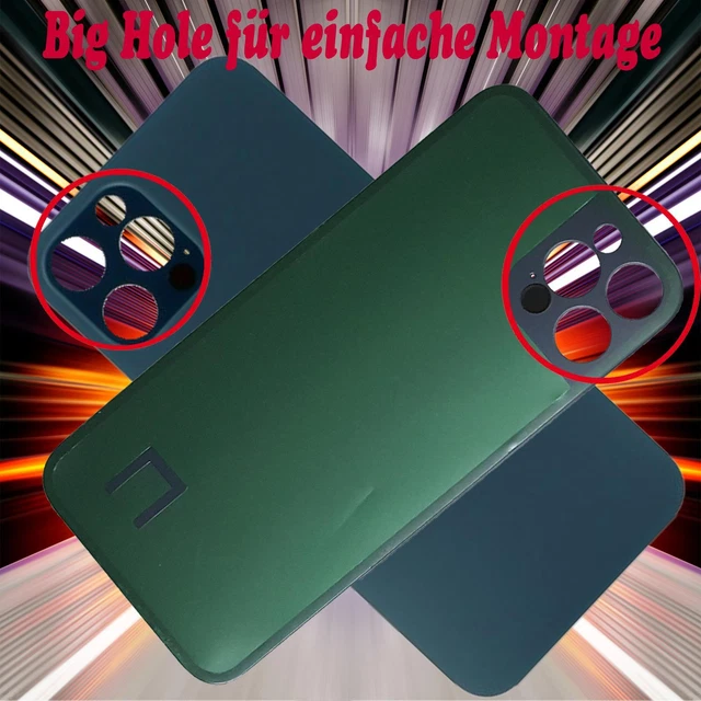 HX Big Hole Couvercle Batterie Pour IPHONE 12 Pro Coque Arrière Ruckcover
