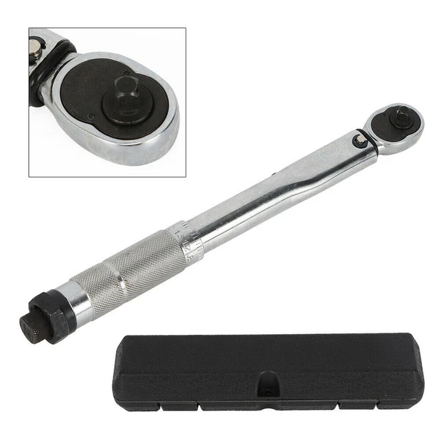 1/4 Zoll Drehmomentschlüssel 5-25 Nm Drehmoment Ratsche Schlüssel + Koffer