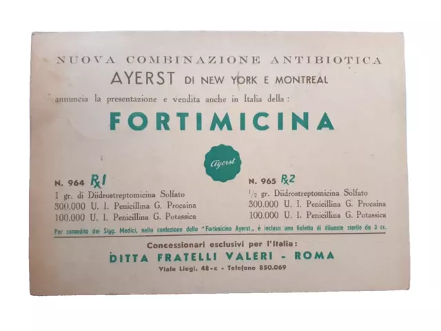 cartoline pubblicitarie farmaceutica antica rara viaggiata pubblicità anni 60 70