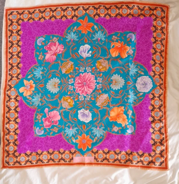Foulard En Soie LEONARD Multicouleur - Écharpe De Luxe - Occasion