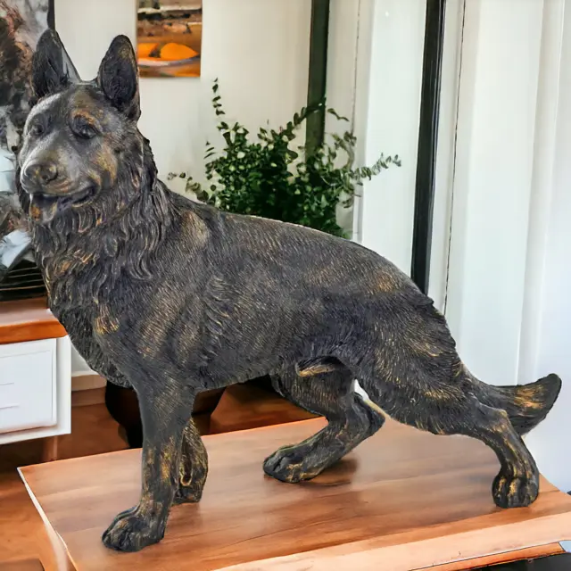 German Shepherd Alsatian Dog Sculpture Statue Ornament Dog Lover Gift