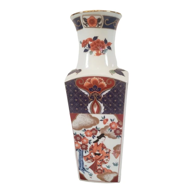 Vintage Oriental Vase Hand Decorated The Orient Inc. Made in Japan
