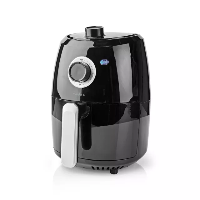 NEDIS Air Fryer, 2.4 l, Minuteur: 30 Min, Analogique, Aluminium/Noir...