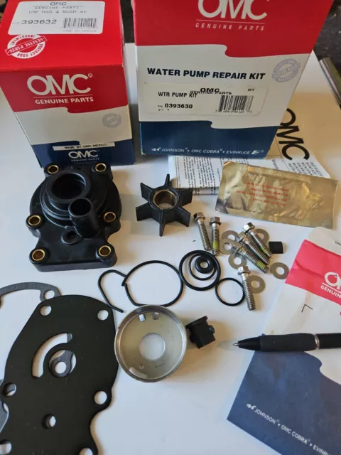 New OMC Evinrude Johnson Kit, Water Pump Repair OEM 0393630 393630 NOS OMC148