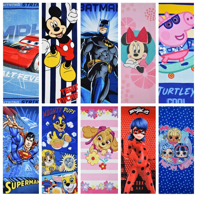 Asciugamani Personaggi Disney Spiaggia Bagno Ragazzi Ragazze Bambini Bambini Regalo Vacanze Grandi