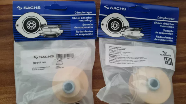 2x SACHS FEDERBEINLAGER DOMLAGER HINTEN BMW  3er E90 E91 E92 E93