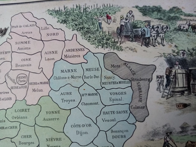 Jeu De Société Ancien Loto Géographique Mauclair Dacier (MD) Vers 1900, édition Carton