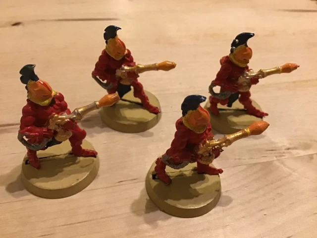 Warhammer 40k – Dragons De Feu Eldars Avec Exarque – Métal X6 – Boîte Neuve 2005 OOP