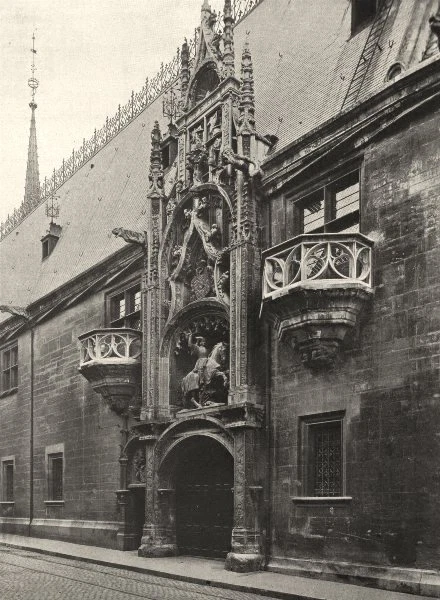 MEURTHE-ET-MOSELLE. Nancy- Porte du Palais Ducal 1906 old antique print