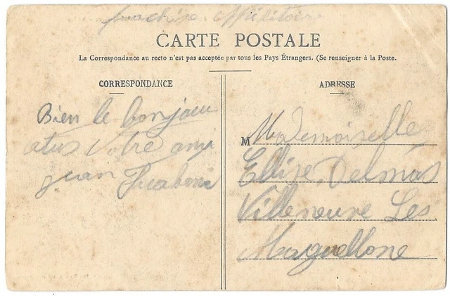 BAYON 54 Avenue de la Gare CPA written to Melle Delmas Villeneuve-lès-Maguelone 2
