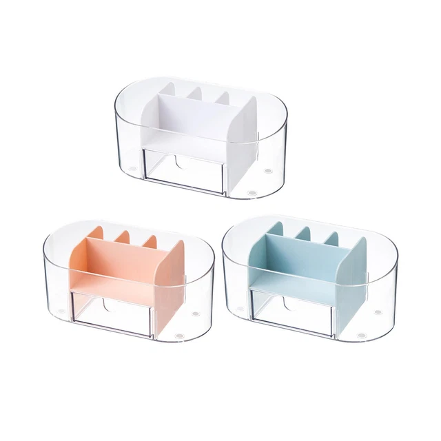 Desktop Makeup Organizer Transparent Drawer Jewellery Storage Case Container