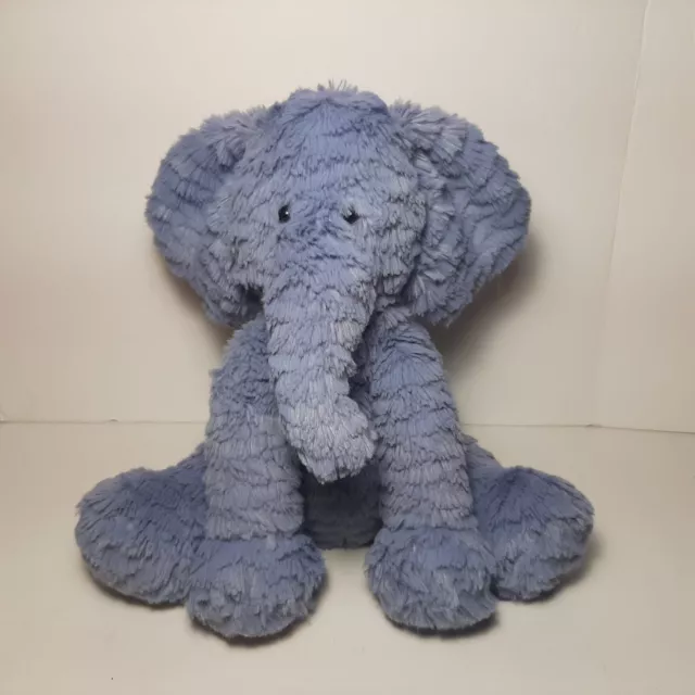 Jellycat Fuddlewuddle Elephant Blue Purple Plush Toy 9” Medium Stuffed Animal