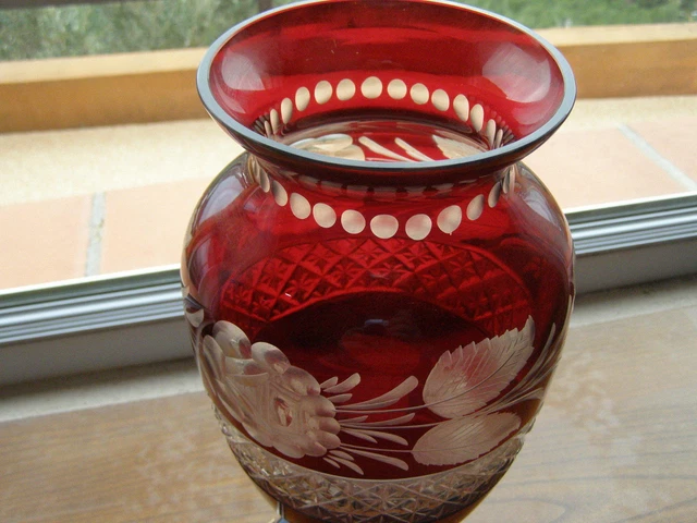 Tres Grand Vase Cristal Boheme 3