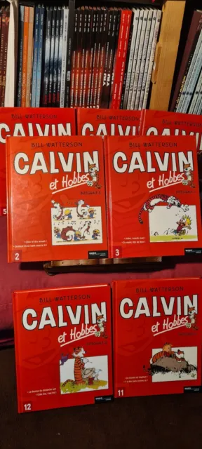 CALVIN ET HOBBES Lot  De 7 Intégrales Hors Collection  Tbe