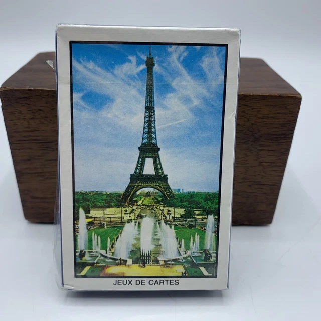 Sea-Club Coffret Jeu de Cartes en Bois avec Couvercle Transparent