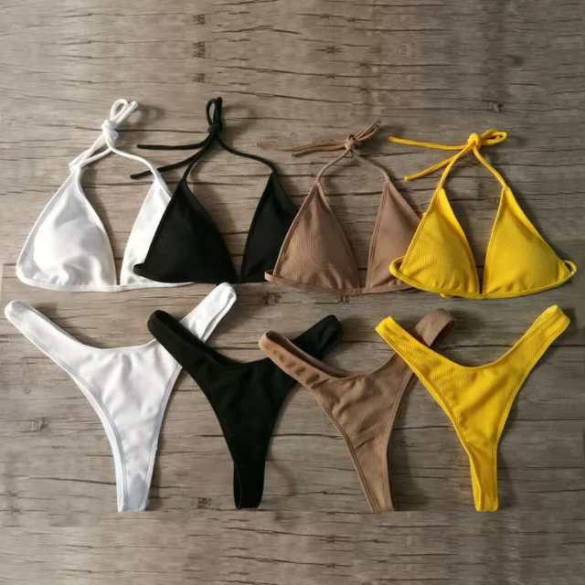 Sexy Women Micro Bikini Lingerie Set Triangle Bikini Swimwear