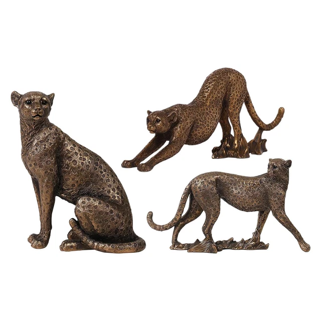 Art moderne panthère Animal Sculpture ornement Figurine Statue décoration