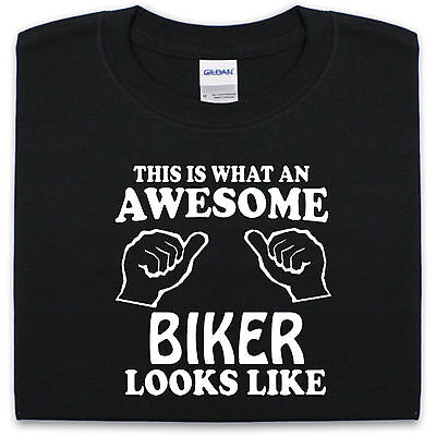 Stupenda Biker T-Shirt Uomo Donna Divertente Regalo Motocicletta Moto Rider