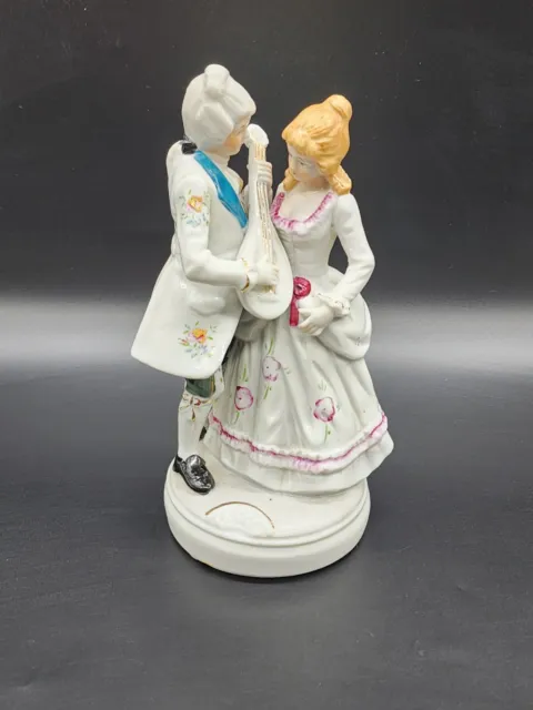 Vintage Colonial Couple Porcelain Figurine Large England