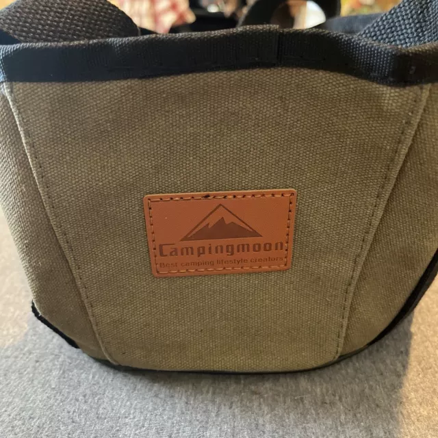 CAMPINGMOON Canvas Carry Bag for Dutch Oven DO-28BK, DO-32BK