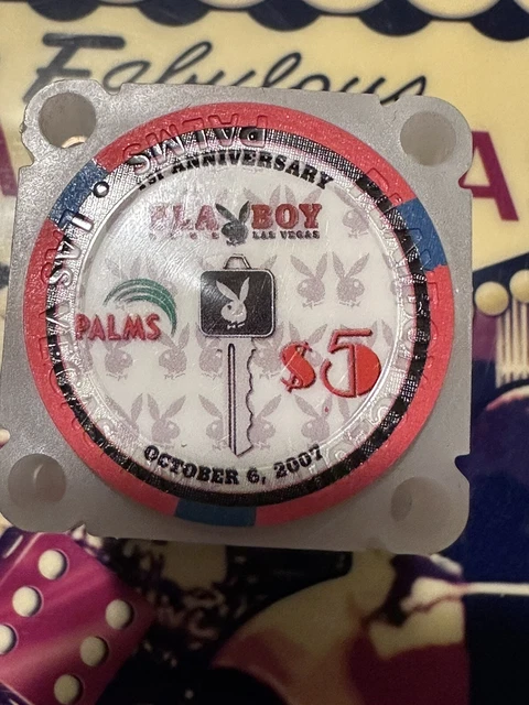 Las Vegas Palms Casino $5 Playboy Club  1st  Anniversary LTD 2000