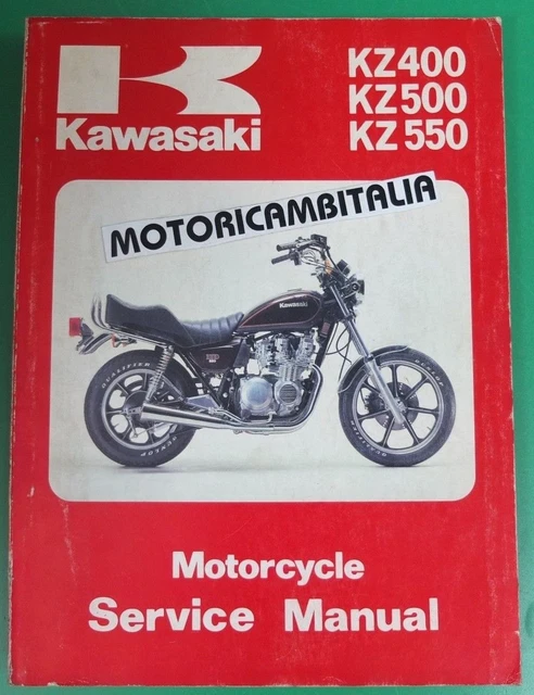 PER KAWASAKI Z400 Z500 Gpz550 Manuale Officina Manual Service