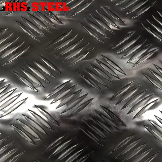 Aluminium Tread Checker Plate Sheets 5 Bar 0.9 x 1200 x 2400 Delivery Sydney