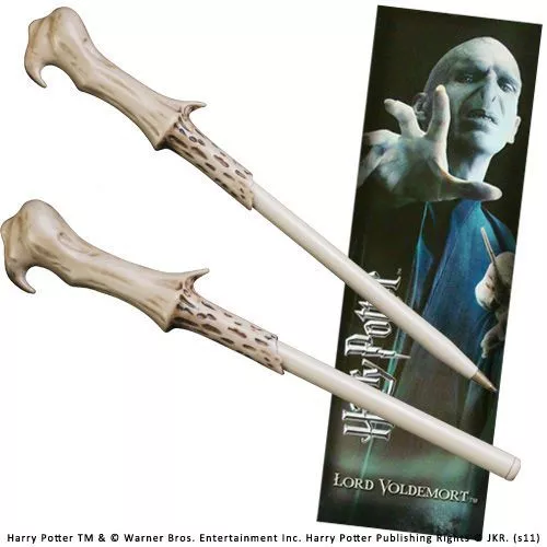 Harry Potter Lord Voldemort Wand Pluma And Bookmark - Lápiz Marcadores