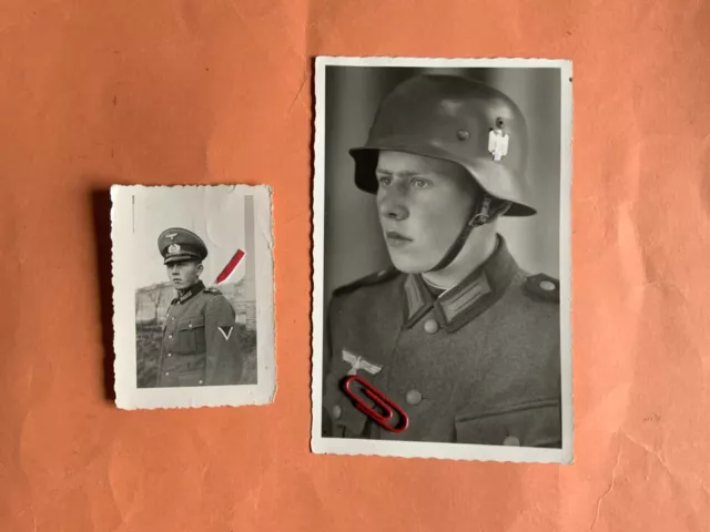 Originales Foto und Portrait,Gefreiter,Stahlhelm,unbekannte Schulterstücke