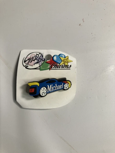 Snazzy Michael Car Crocs shoe Name charm
