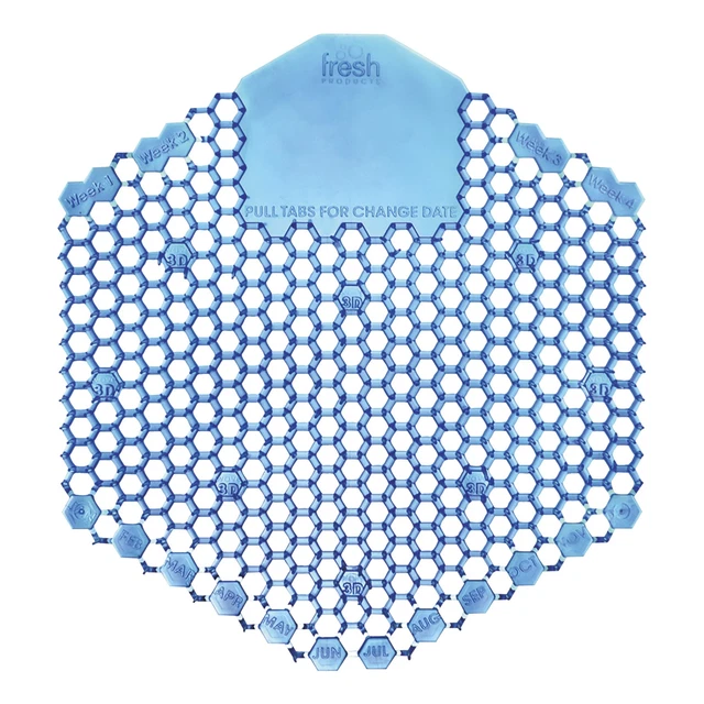 Fresh Products The Wave 3-D Urinal Deodorizer Screens, Cotton Blossom, Blue, Pa