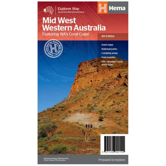 Hema Explorer Map Highly Detailed Mid West Western Australia Map 4th Edition