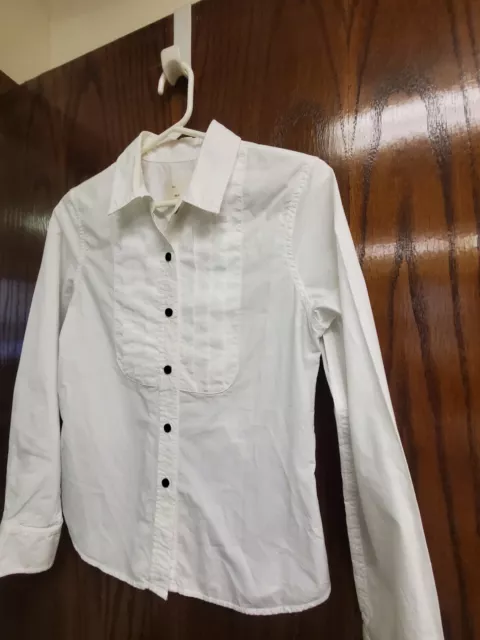 Boy. Band of Outsiders White Long Sleeve Collared Cotton Button Up Shirt Size L 3