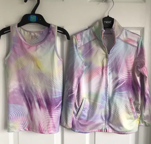 Gilet top gilet sportivo da ragazza viola Mix Next Sport NX e cerniera set giacca sportiva età 5 anni