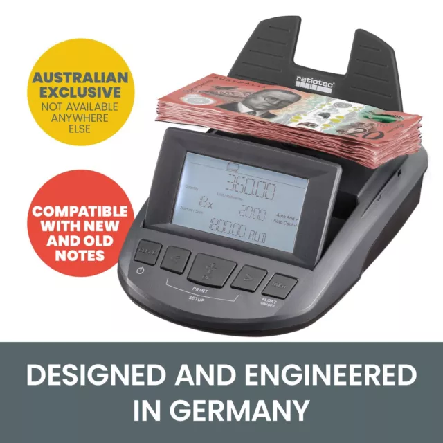 NEW Australian Digital Note Coin Money Counter Jewellery Scales Counting Machine