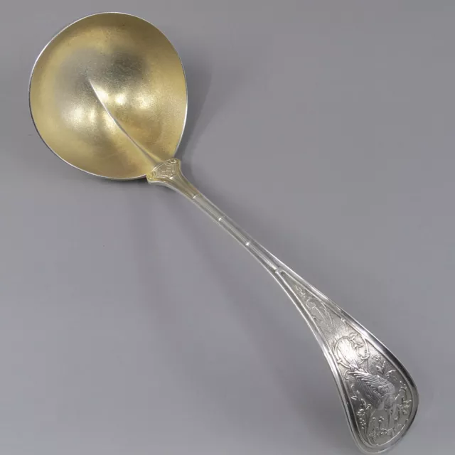 BIRD (1865) by WENDT Sterling Silver 7" Gravy Ladle 65g No Mono Aesthetic Period