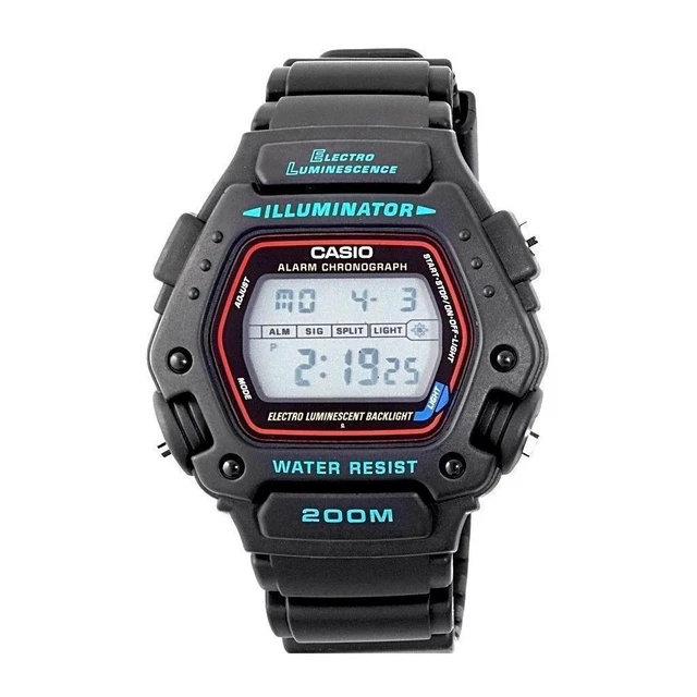 CASIO DIGITAL CLASSIC Alarm Chronograph WR200M DW 290 1VS DW 290 1