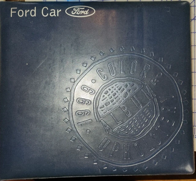 1999 FORD CAR Color and Upholstery Trim Selections Dealer Album Book