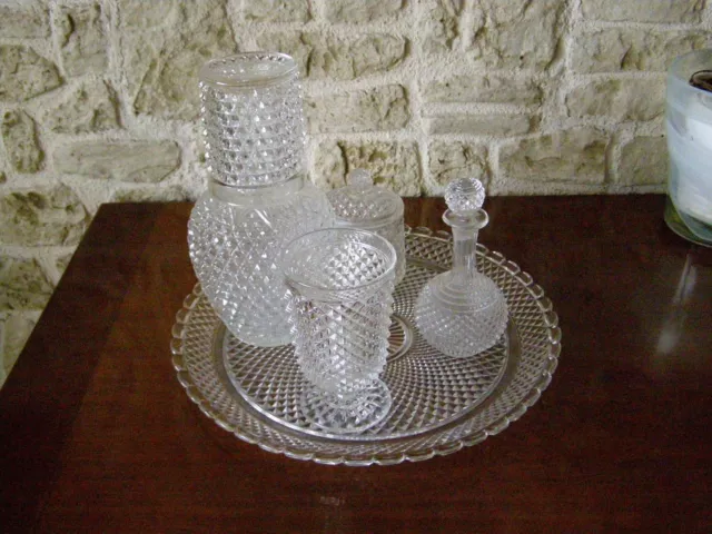 Service Verre D'eau  Baccarat Et Saint Louis Assortie En Cristal Taille 6 Pieces
